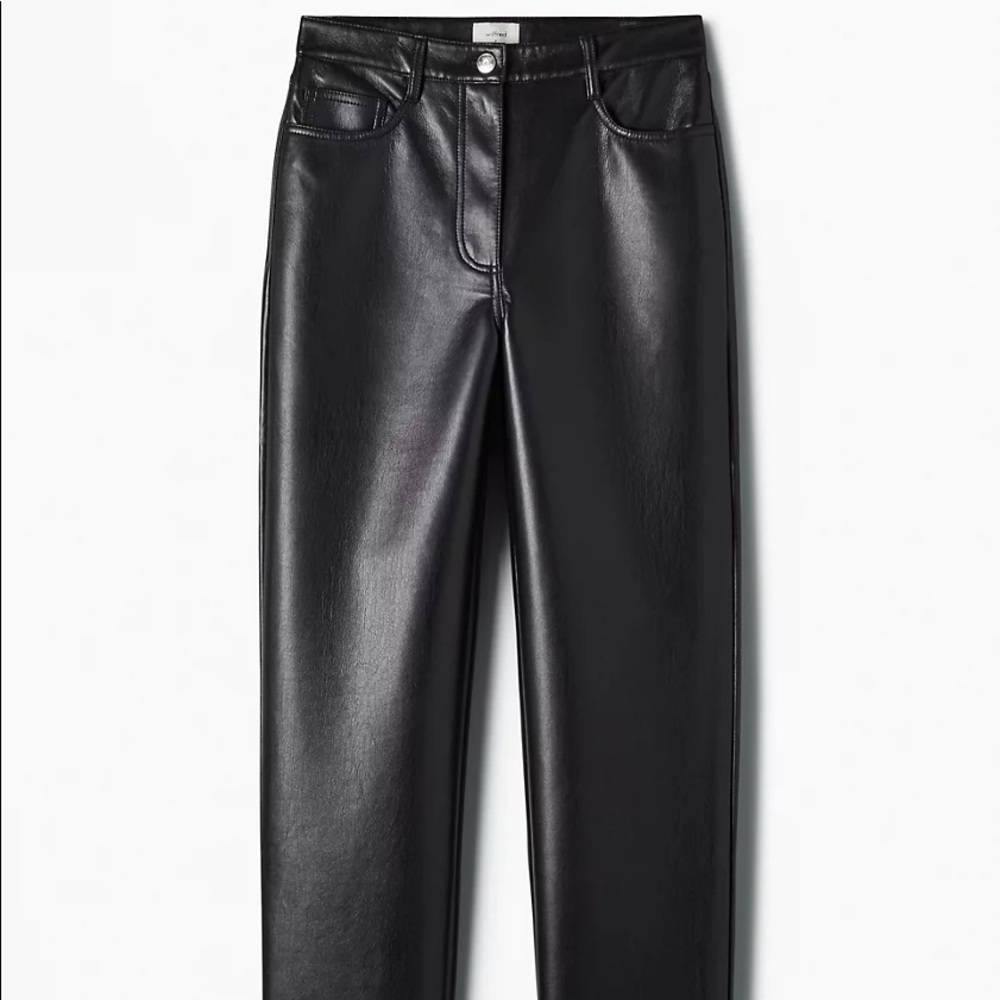 High-waisted Vegan Leather Pant